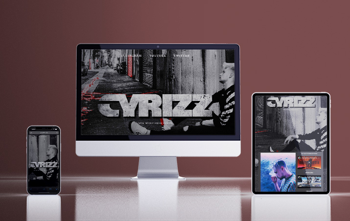 Die vom House of Marketing responsiv entwickelte Website für CYRIZZ