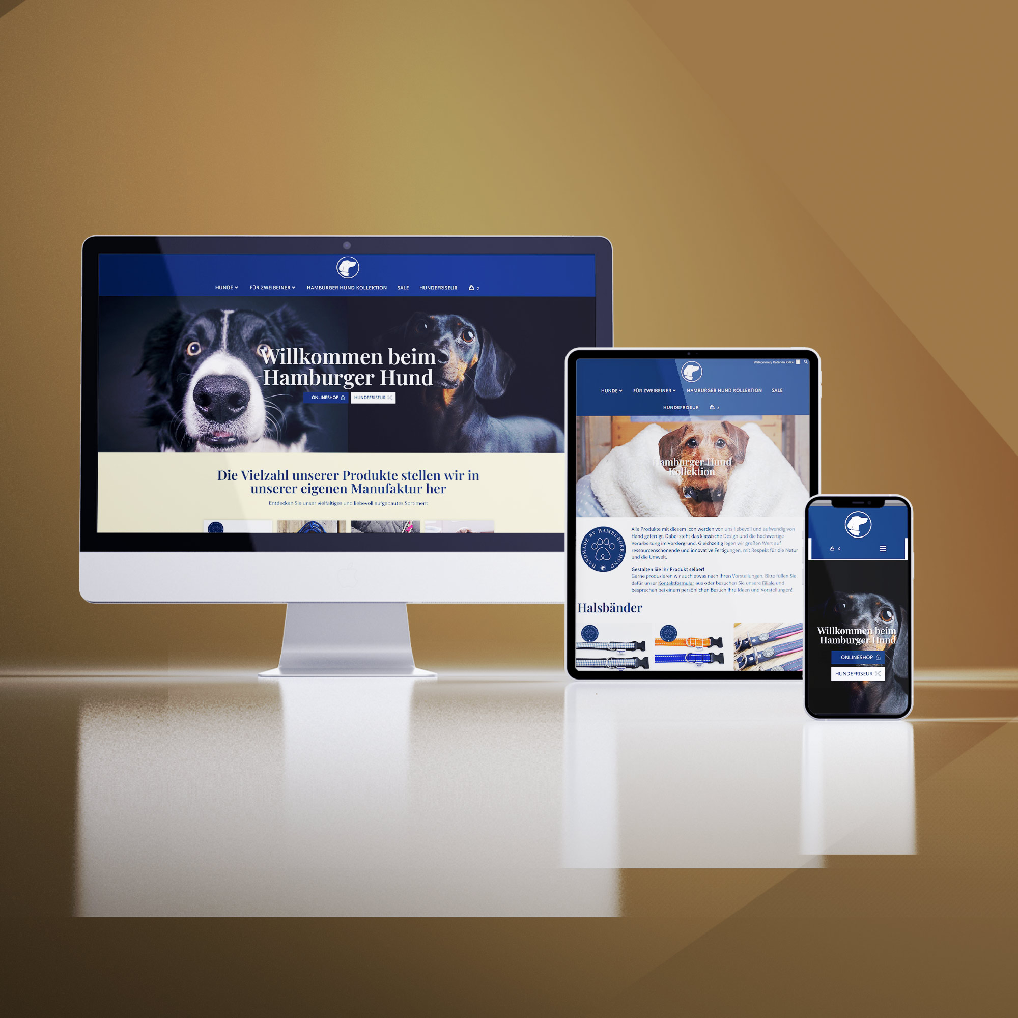 Portfolio Webdesign Hamburger Hund - House of Marketing